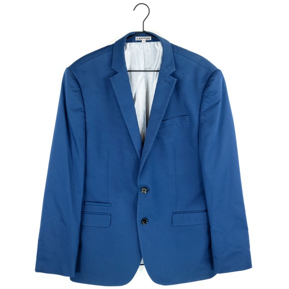 Express Slim Photographer Cotton Sateen Blazer - Picture 5 of 6